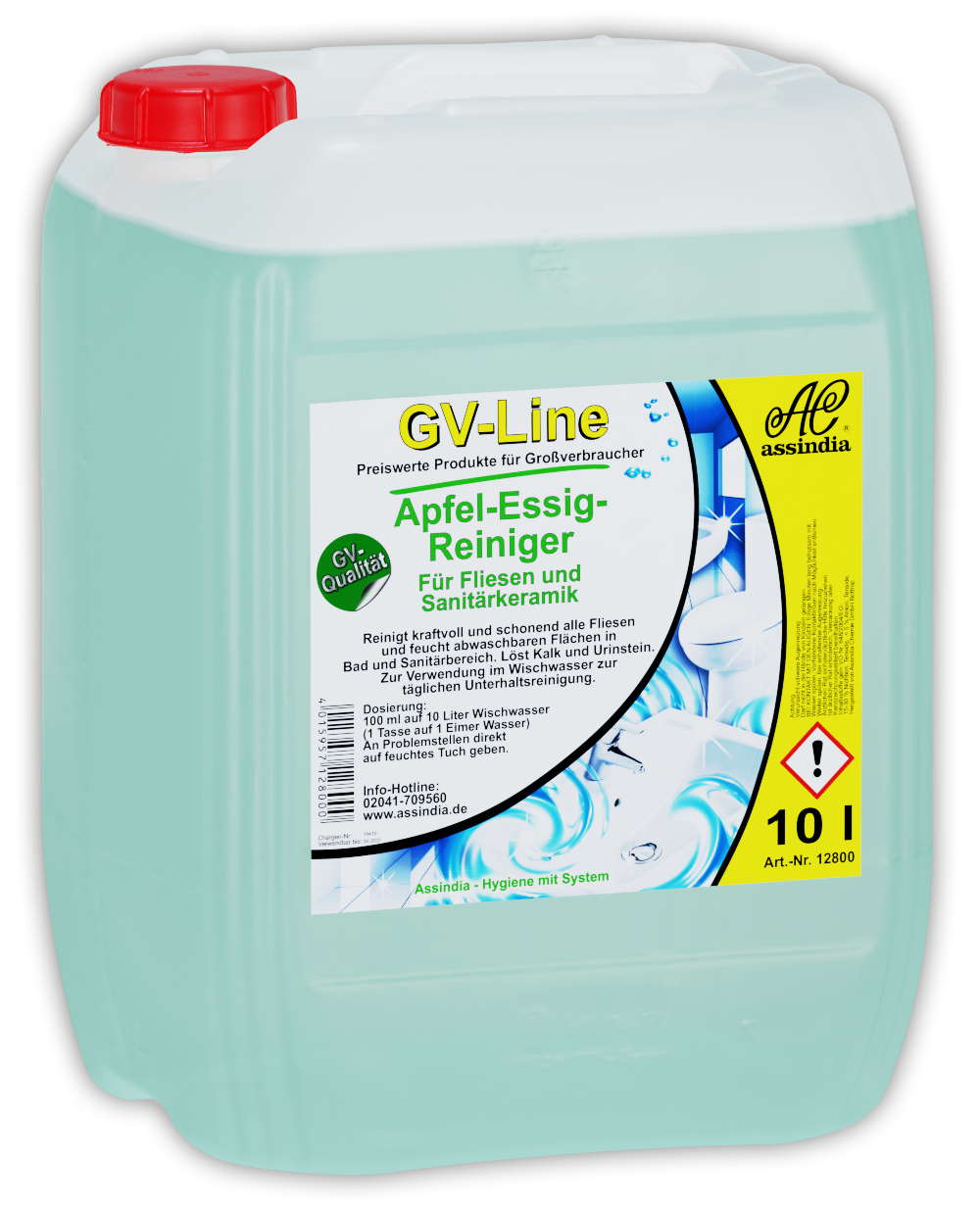 Apfel‑Essig Reiniger GV 10 Liter Kanister – effektiver Unterhaltsreiniger für Böden und glatte Flächen