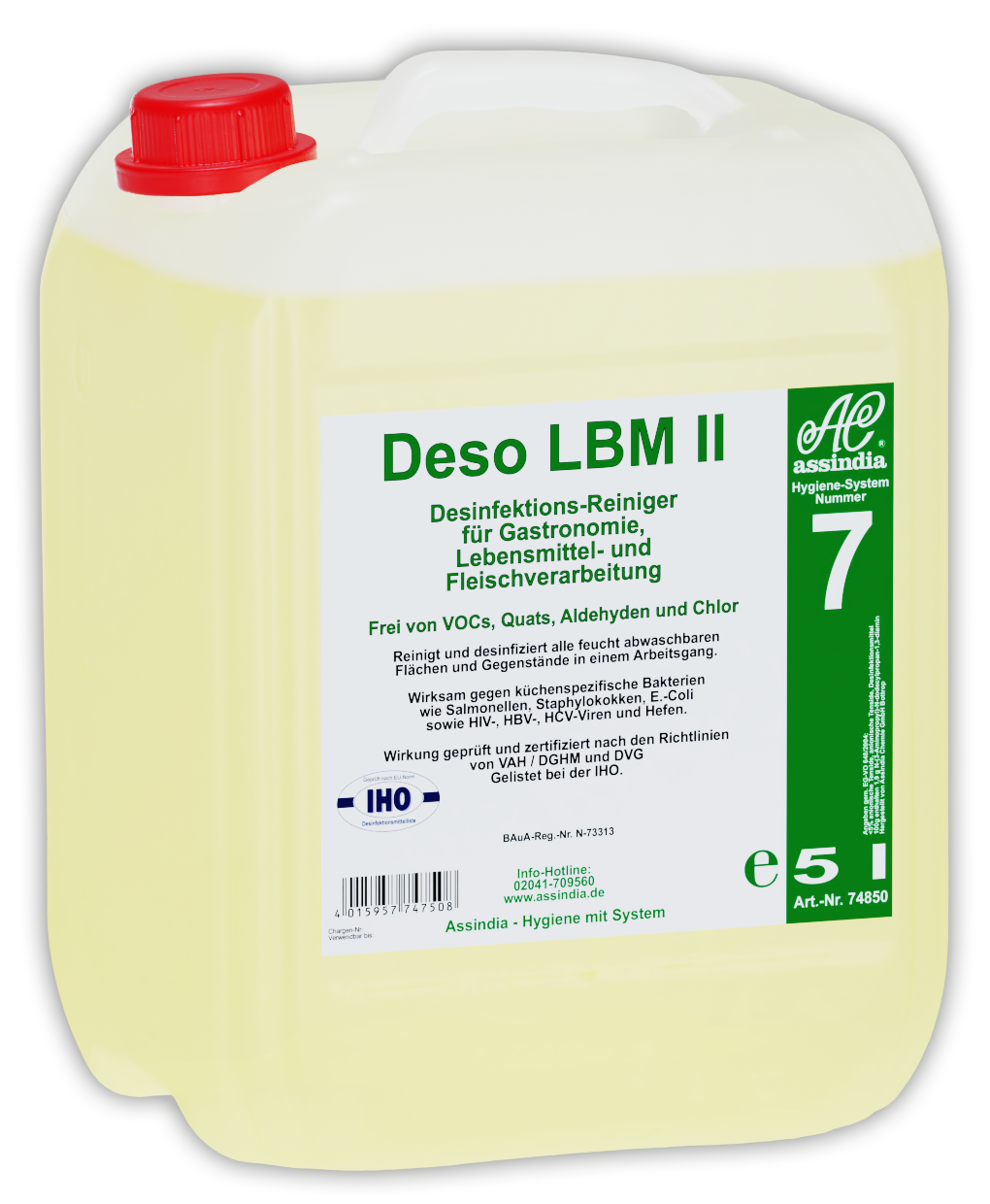Deso LBM II 5 L Kanister – kraftvoller Desinfektionsreiniger für Oberflächen, Gastronomie & Werkstatt