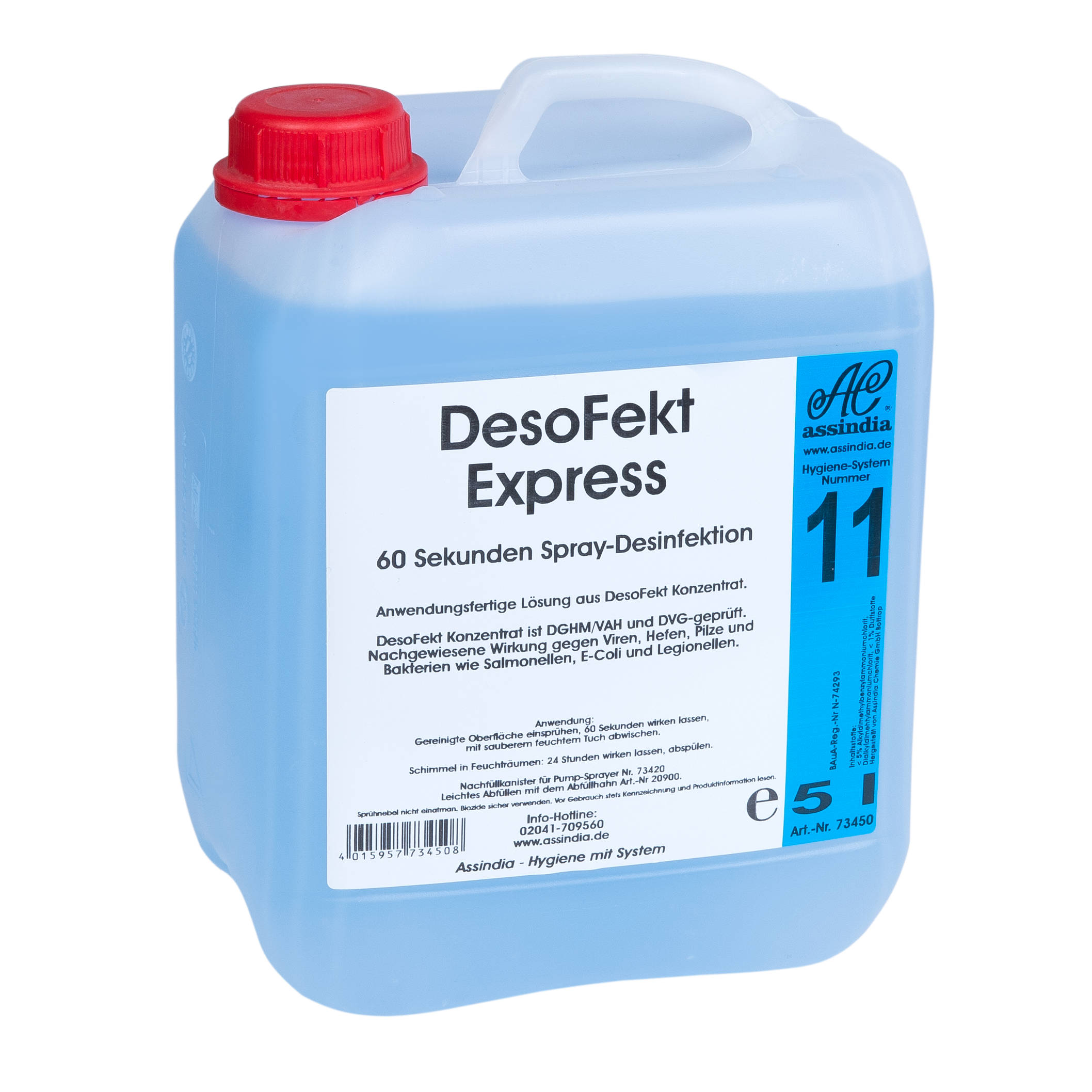 DesoFekt Express Spray-Desinfektion 5 L Kanister – schnelle Desinfektion für Oberflächen
