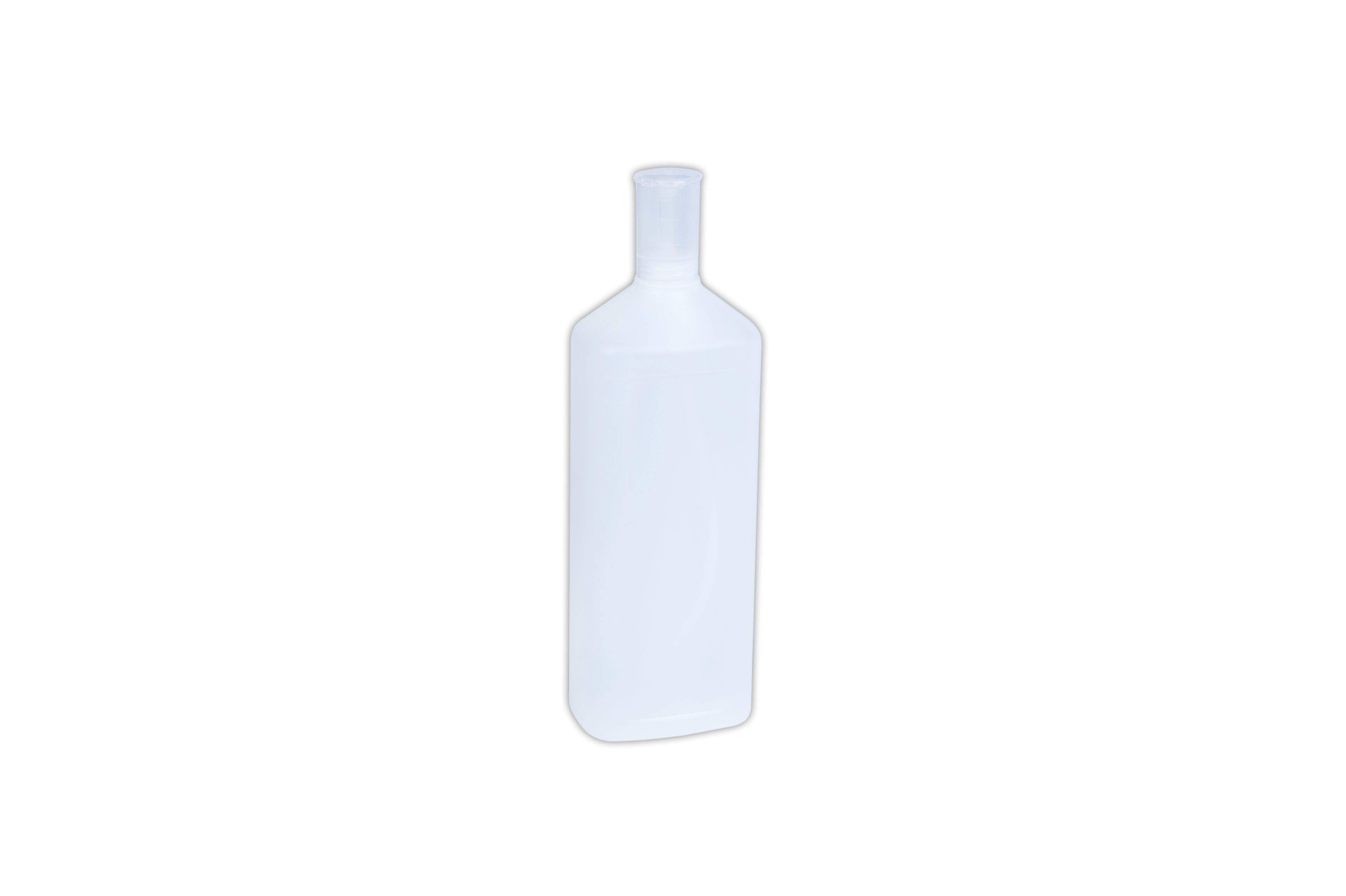 Dosierflasche ohne Etikett mit Dosierkopf