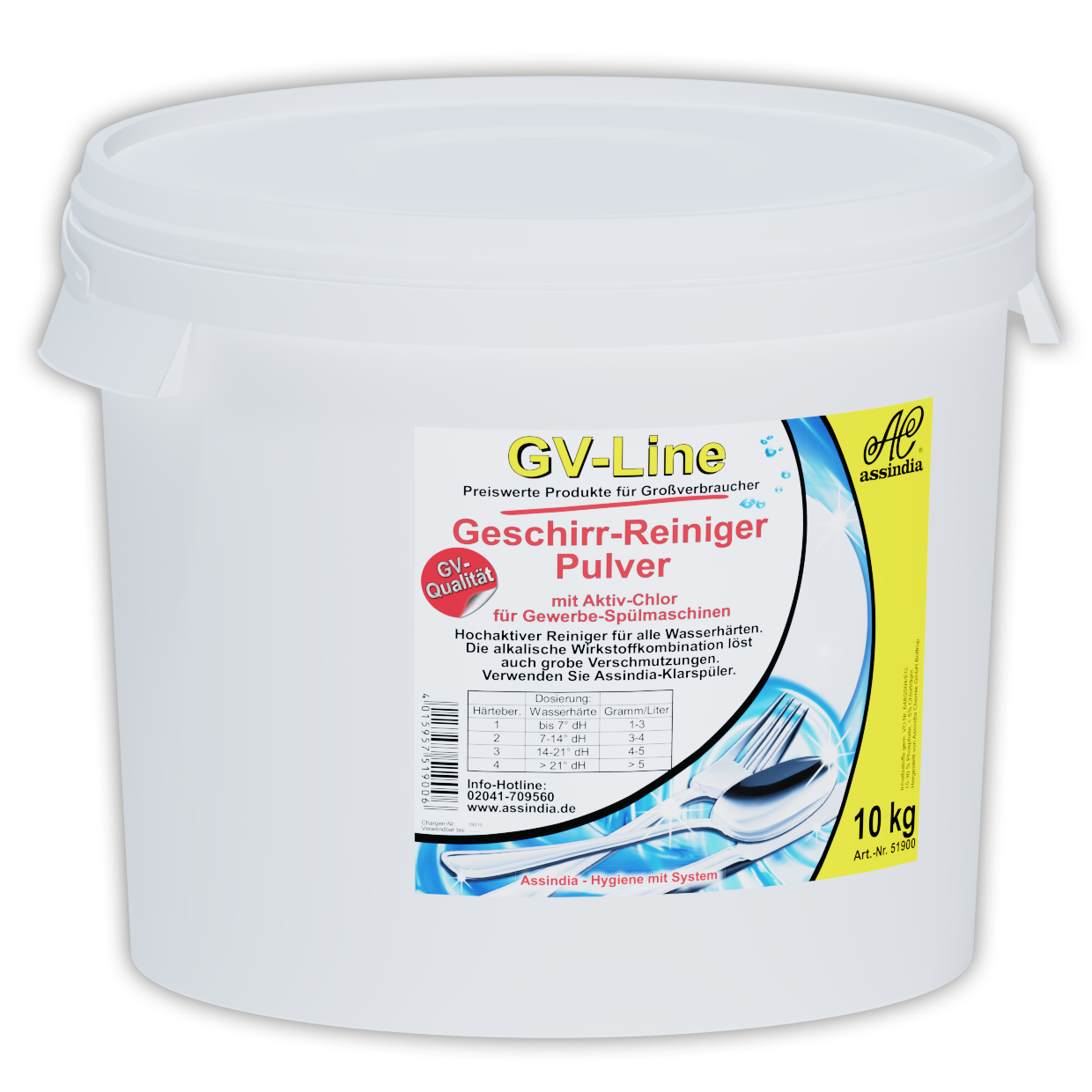 Geschirr-Reiniger Pulver GV-Line 10 kg – Profi-Spülmittel (inkl. Gefahrgutzuschlag)
