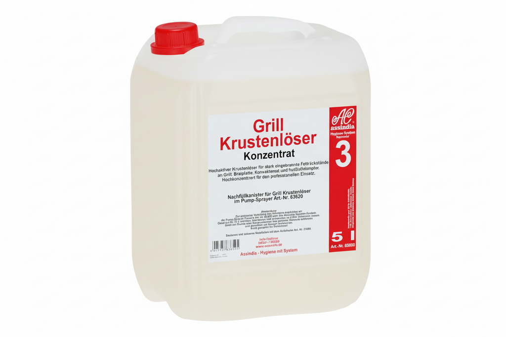 Grillreiniger Krustenlöser Assindia 500 ml – Profi Reiniger für Grill, Backofen & Gastronomie