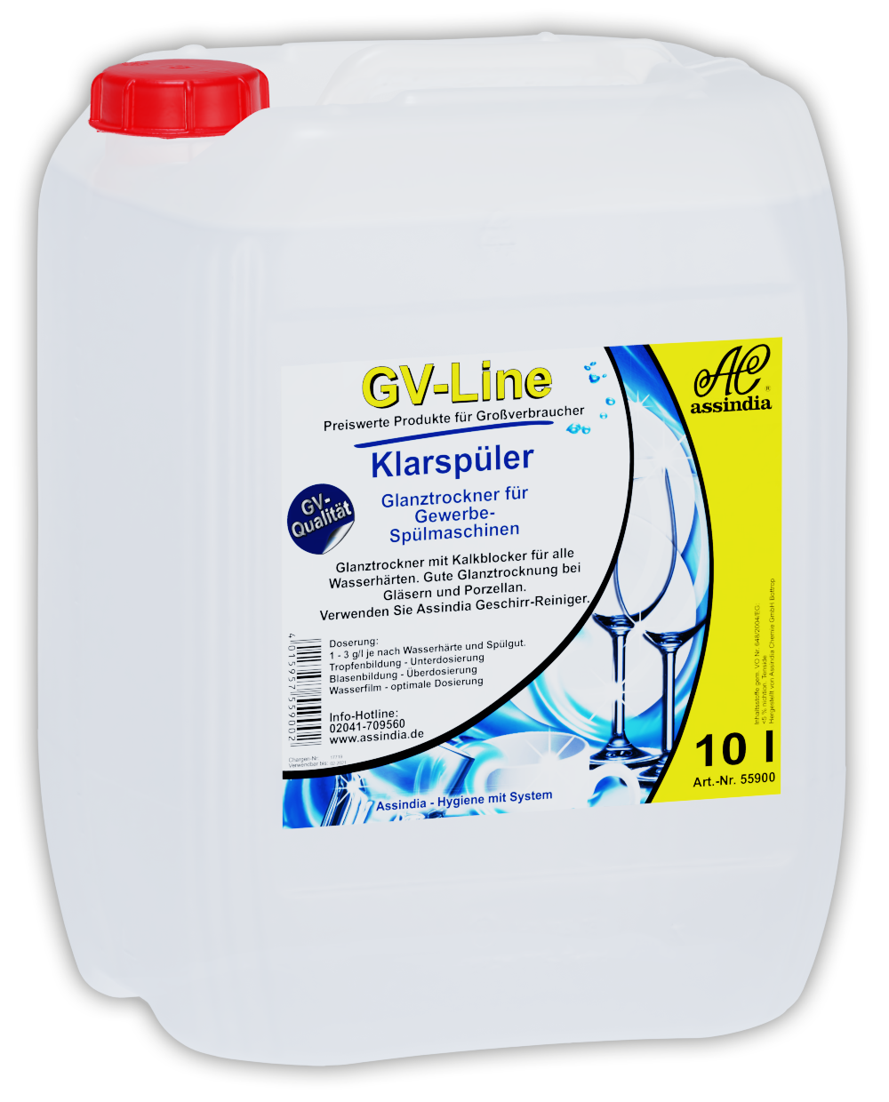 Klarspüler GV-Line 10 Liter – Hochkonzentrierter Glanztrockner für gewerbliche Spülmaschinen