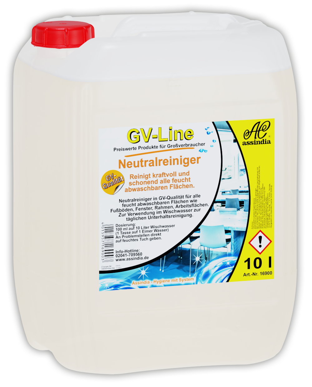 Neutralreiniger GV 10 L – neutraler Allzweck-Reiniger für Fußböden & Oberflächen