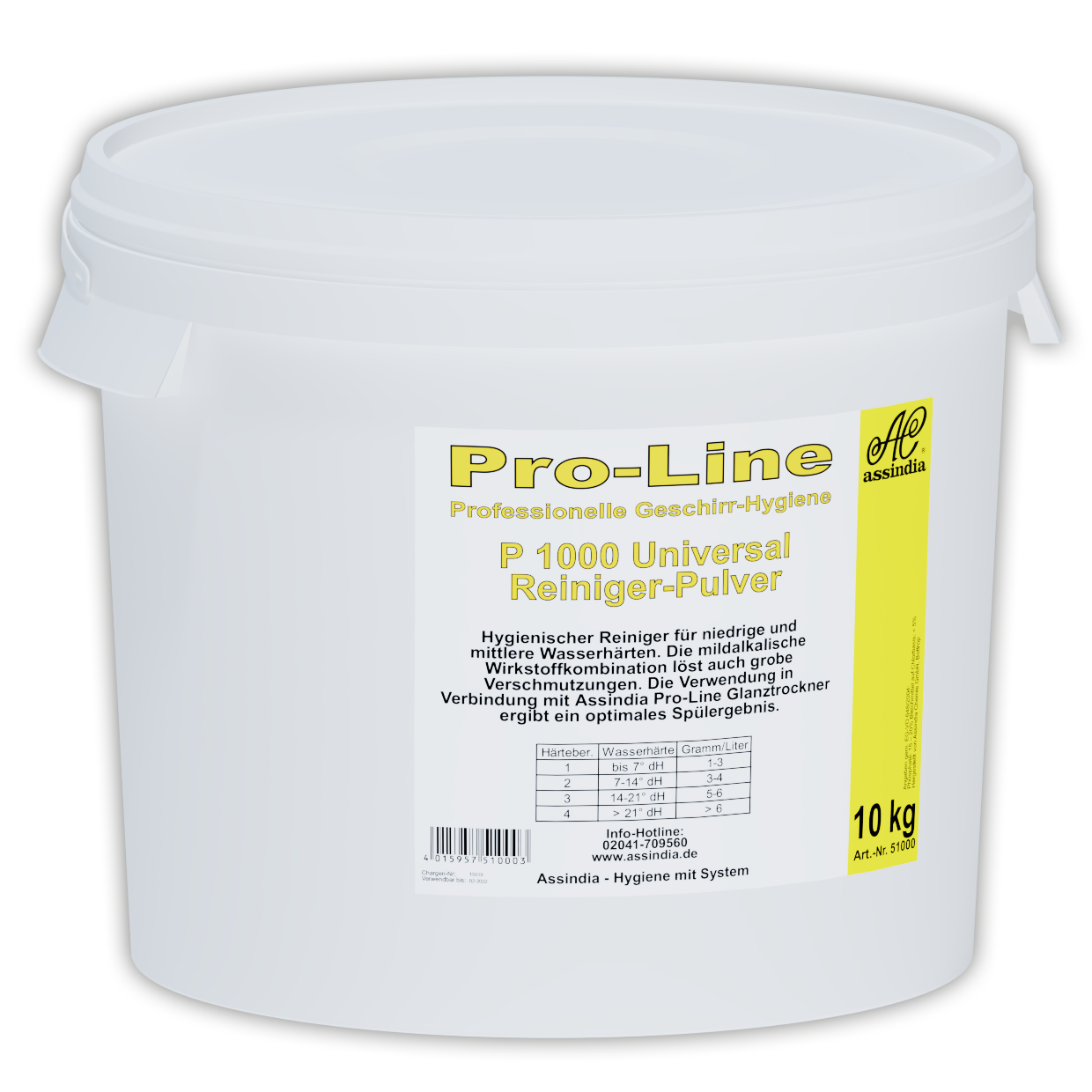 Universal Geschirrspülpulver Profi Pro-Line P 1000  10 kg Eimer inkl. Gefahrgutzuschlag