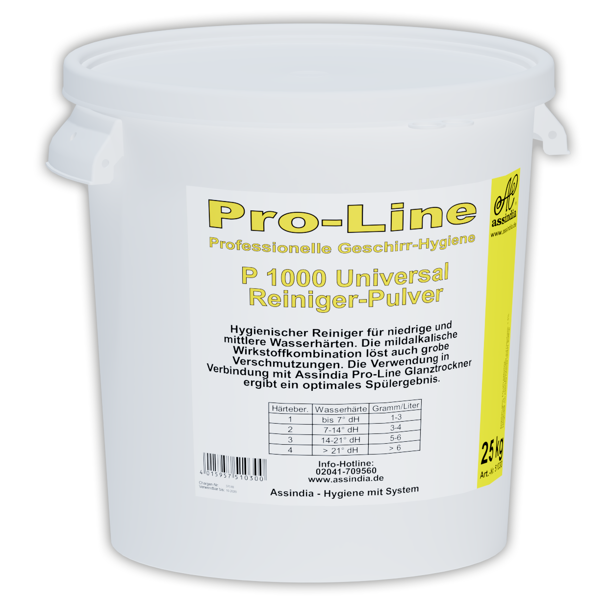 Universal Geschirrspülpulver Pro-Line P 1000 25 kg Eimer inkl. Gefahrgutzuschlag