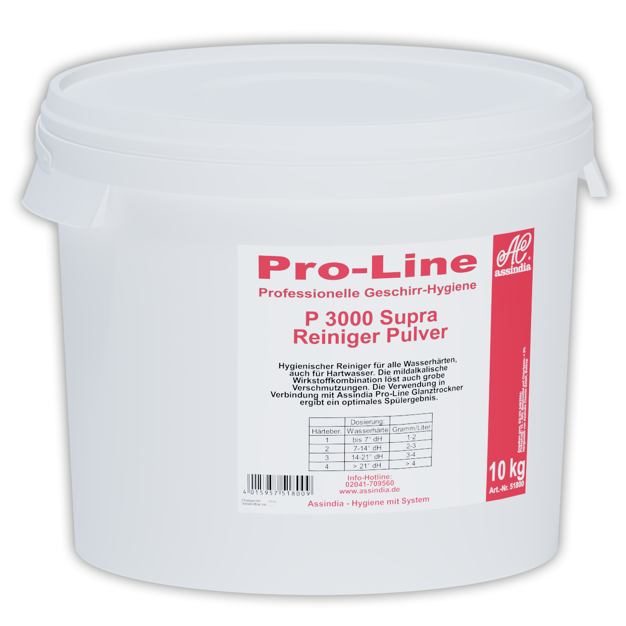 Pro-Line P 3000 Supra Geschirrspülpulver Gastronomie 10 kg Eimer inkl. Gefahrgutzuschlag