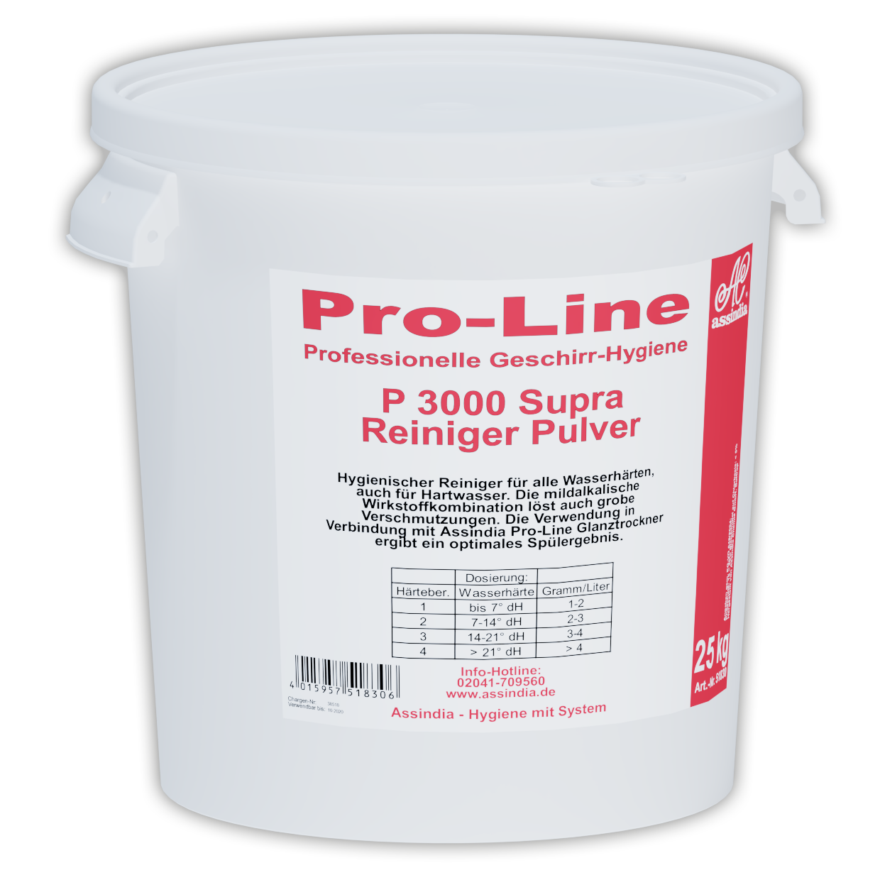 Geschirrspülpulver Profi Pro-Line P 3000 Supra 25 kg Eimer inkl. Gefahrgutzuschlag