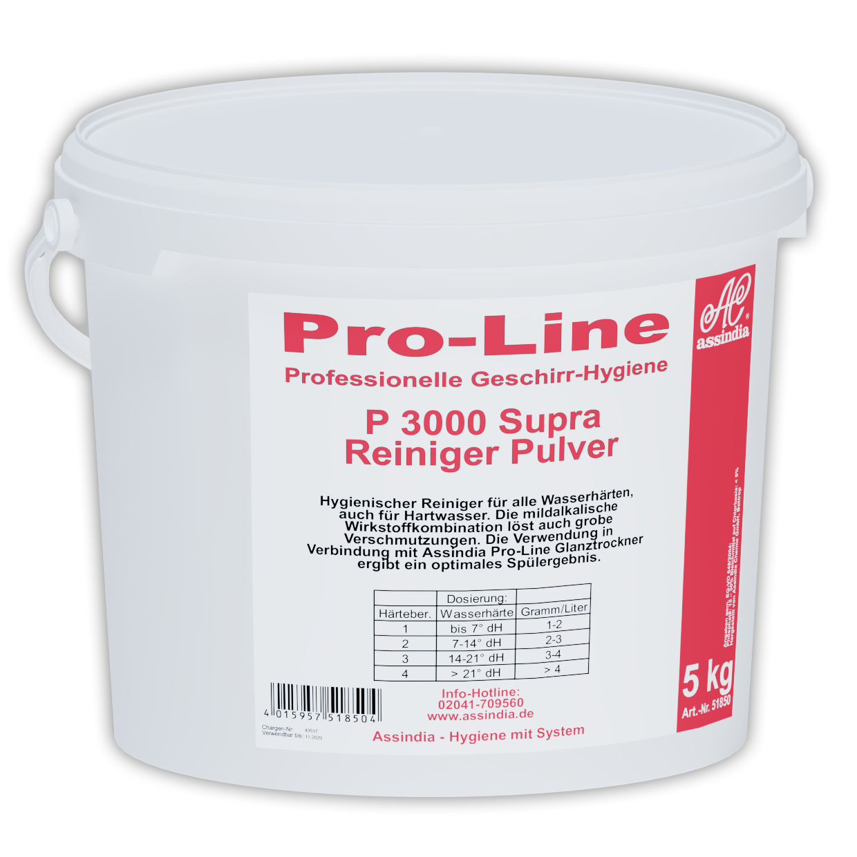 Pro-Line P 3000 Supra Geschirrspülpulver Profi 5 kg Eimer inkl. Gefahrgutzuschlag