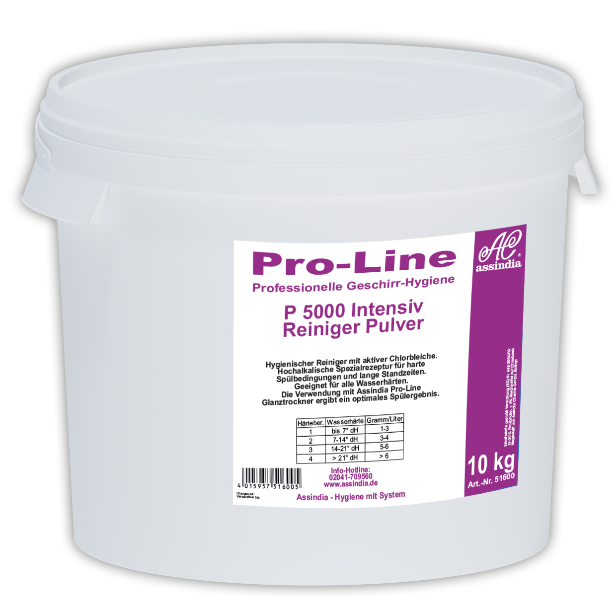Pro-Line P 5000 Intensiv Geschirrspülpulver 10 kg Eimer inkl. Gefahrgutzuschlag