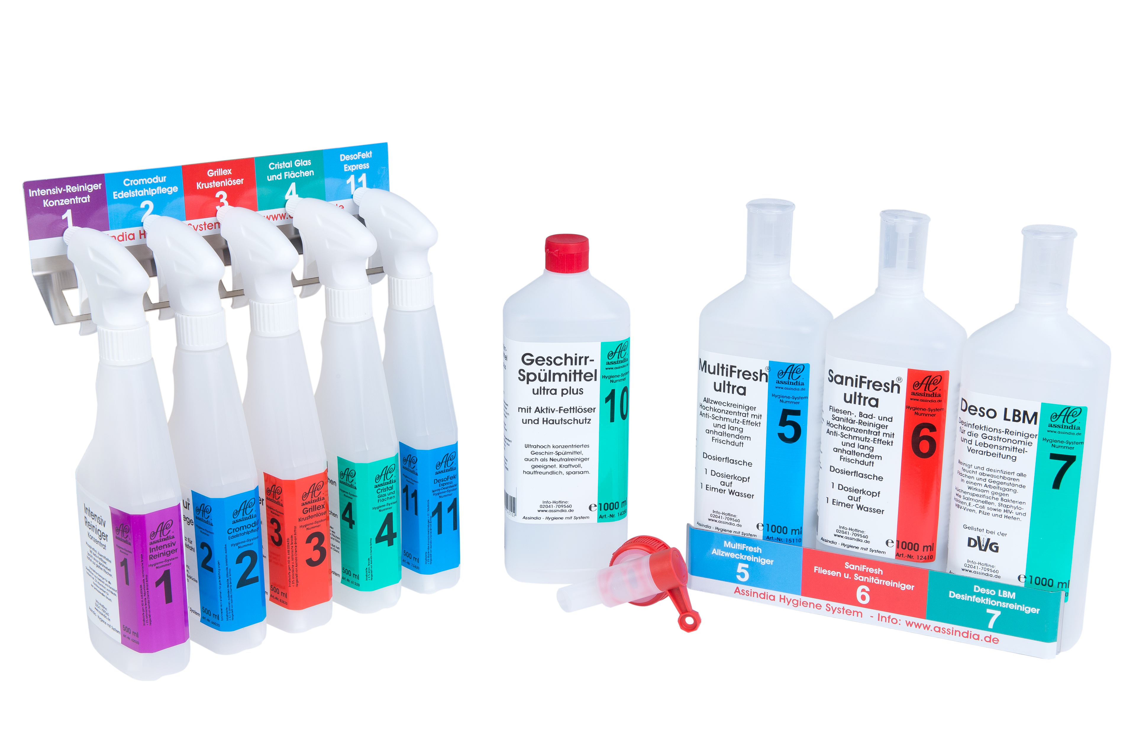 Satz Etiketten für Produkte 1 - 11