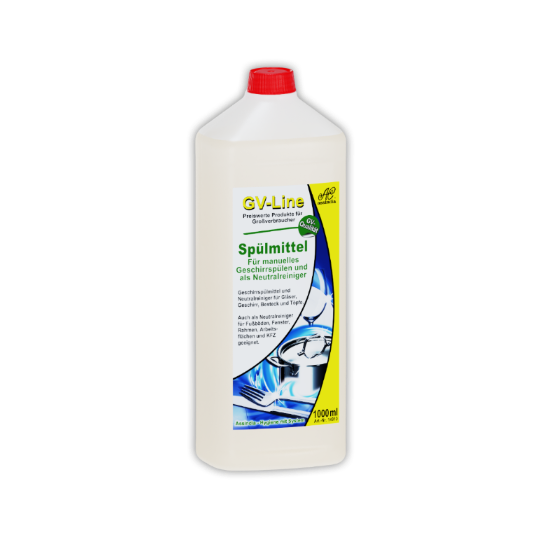 Geschirrspülmittel GV-Line 1000 ml – kraftvolles Spülmittel & Neutralreiniger