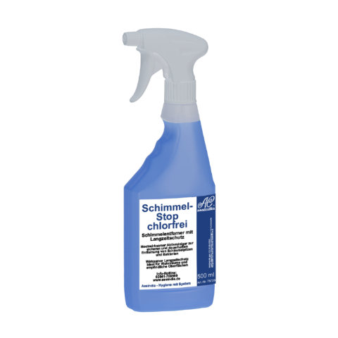 Assindia Schimmel-Stop chlorfrei 500 ml – Schimmelentferner ohne Chlor mit Langzeitschutz