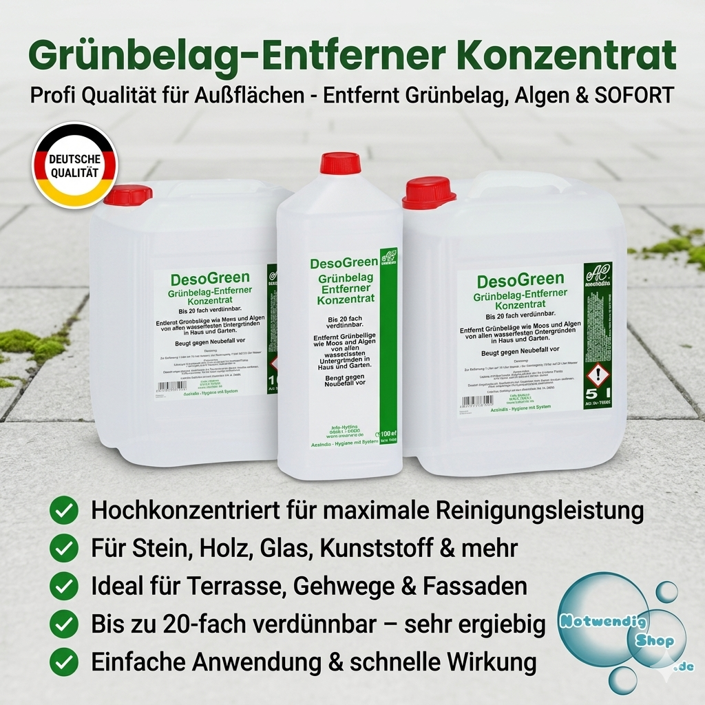 DesoGreen Grünbelag-Entferner für Terrasse und Steinflächen